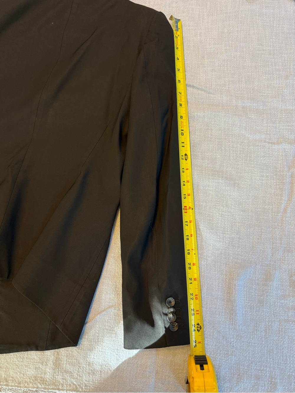 Helmut Lang Black Minimalist Single-Button Blazer - Picture 10 of 10